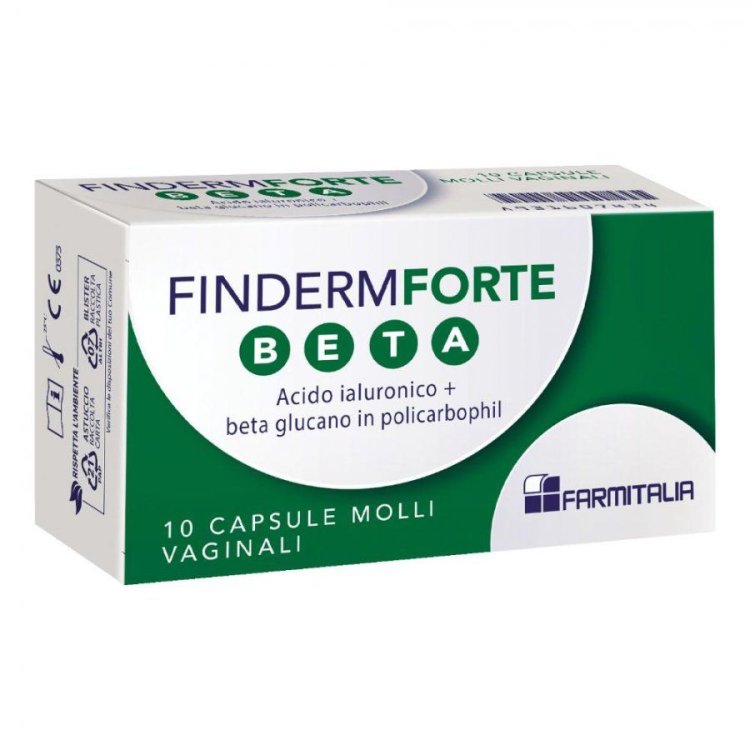Finderm Forte Beta 10 Capsule Molli Vaginali Finderm Forte Beta 10 Capsule Molli Vaginali