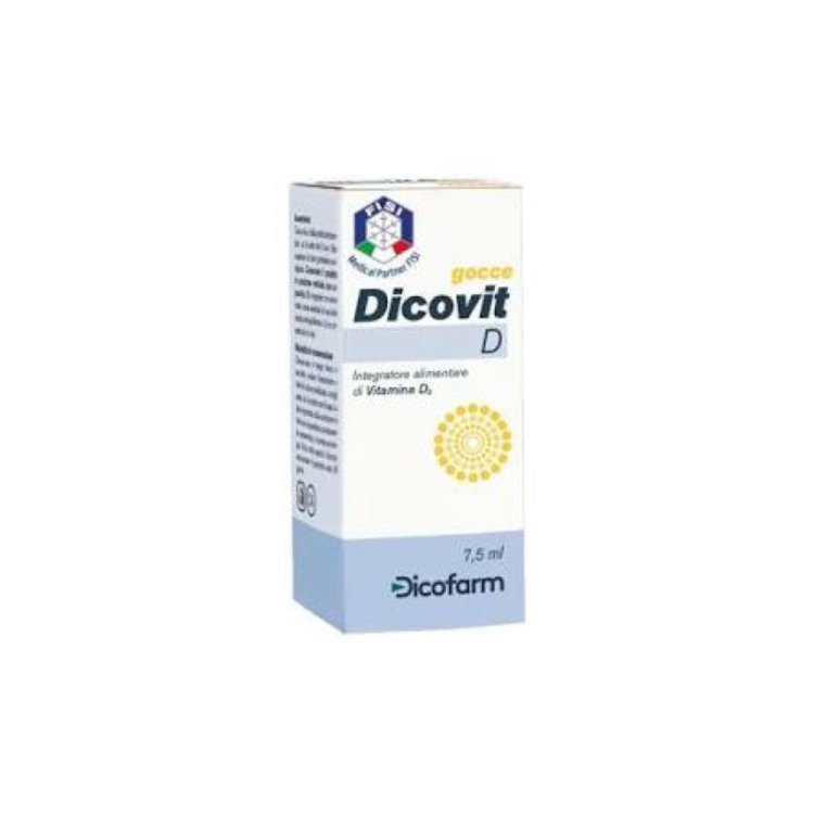 Dicovit D Gocce - Integratore a base di Vitamina D3 per ossa e sistema immunitario - 7,5 ml