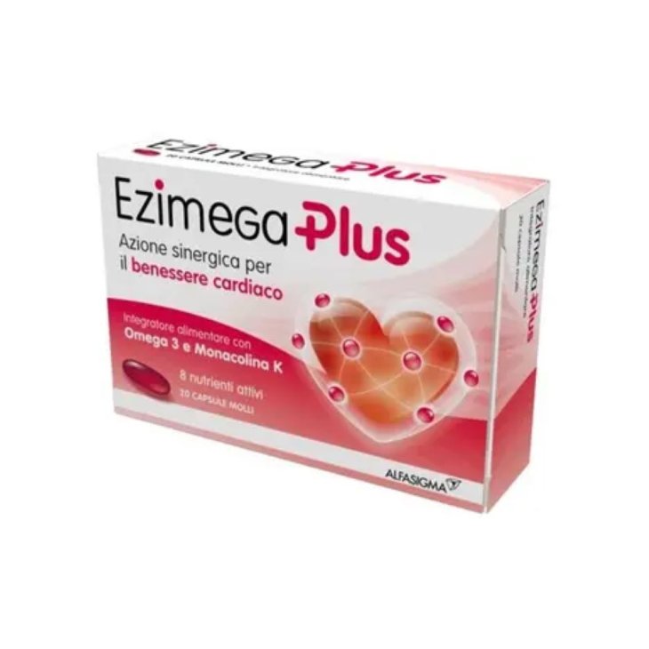 Ezimega Plus - Integratore alimentare per il benessere cardiovascolare - 20 capsule molli