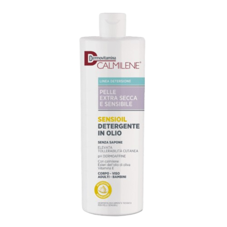 Dermovitamina Calmilene Sensioil Detergente in Olio - Detergente delicato per pelle molto secca a tendenza atopica - 500 ml