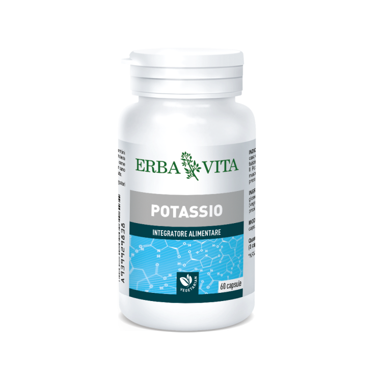 Potassio Erba Vita - Integratore alimentare per la funzione muscolare - 60 Capsule