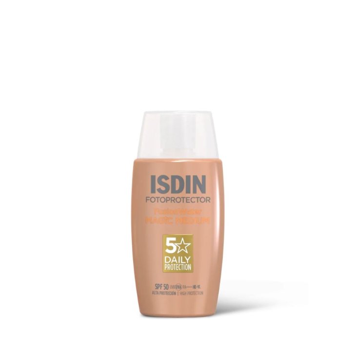 Isdin Fotoprotector Fusion Water Magic Medium SPF50 - Protezione solare viso colorata ultra leggera - 50 ml Isdin Fotoprotector Fusion Water Magic Medium SPF50 - Protezione solare viso colorata ultra leggera - 50 ml