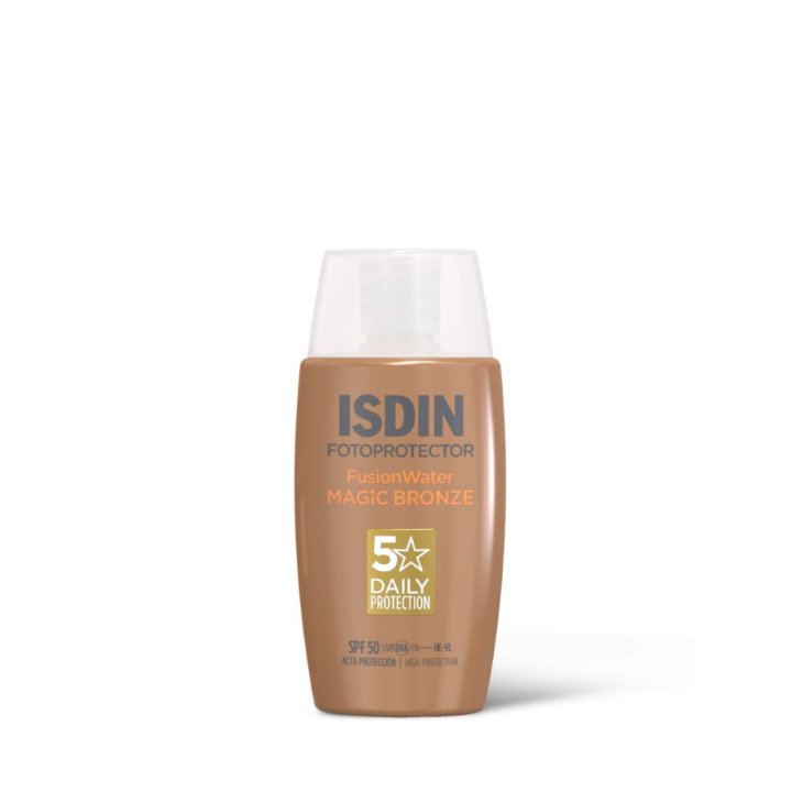 Isdin Fotoprotector Fusion Water Magic Bronze SPF50 - Protezione solare viso colorata ultra leggera - 50 ml Isdin Fotoprotector Fusion Water Magic Bronze SPF50 - Protezione solare viso colorata ultra leggera - 50 ml