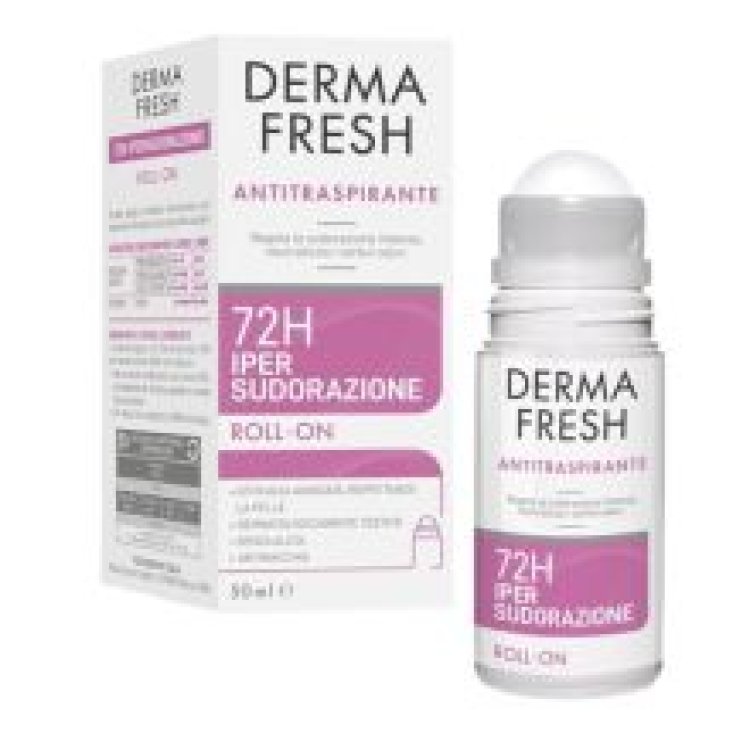 Dermafresh Deodorante 72h Ipersudorazione Roll On - Deodorante antitraspirante per sudorazione intensa - 50 ml Dermafresh Deodorante 72h Ipersudorazione Roll On - Deodorante antitraspirante per sudorazione intensa - 50 ml