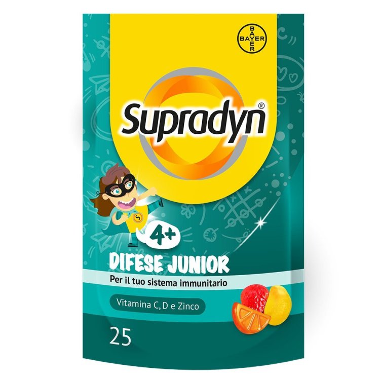 Supradyn Difese Junior - Integratore per le difese immunitarie dei bambini - 25 Caramelle Gommose