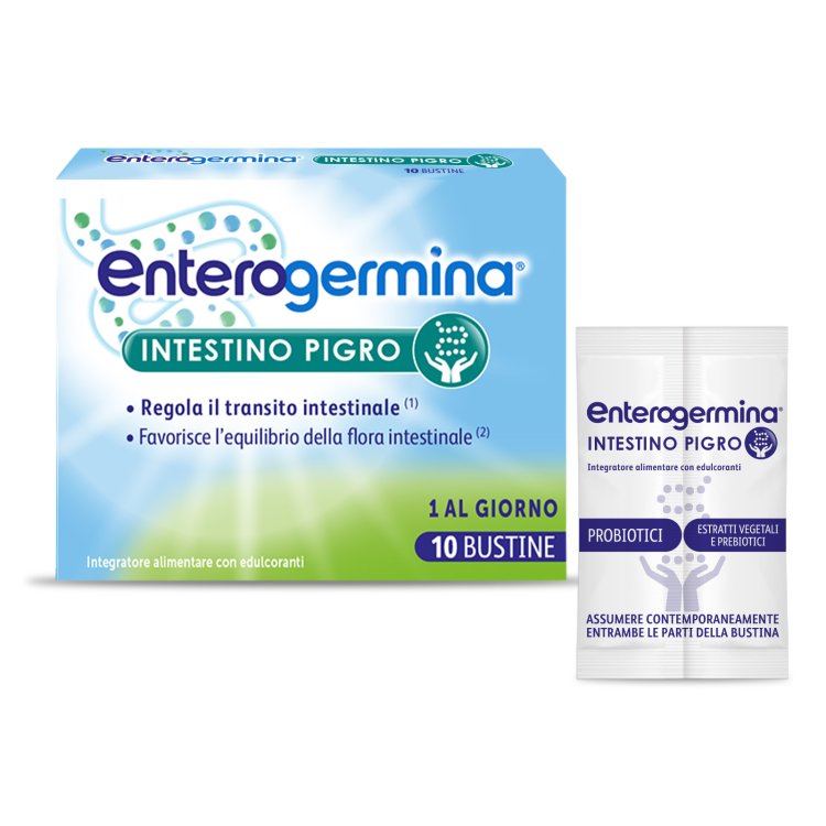 Enterogermina Intestino Pigro - Integratore per il benessere dell'intestino - 10 bustine