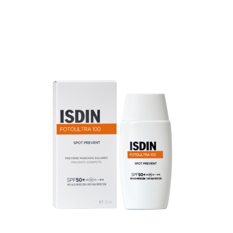 Isdin Fotoultra 100 Spot Prevent - Protezione solare viso per prevenire le macchie solari - 50 ml