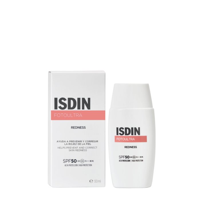 Isdin Fotoultra Redness SPF50 - Protezione solare viso per prevenire rossori cutanei - 50 ml