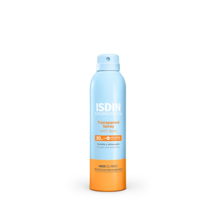 Isdin Fotoprotector Trasparent Spray Wet Skin SPF30 - Protezione solare corpo efficace su pelle bagnata - 250 ml