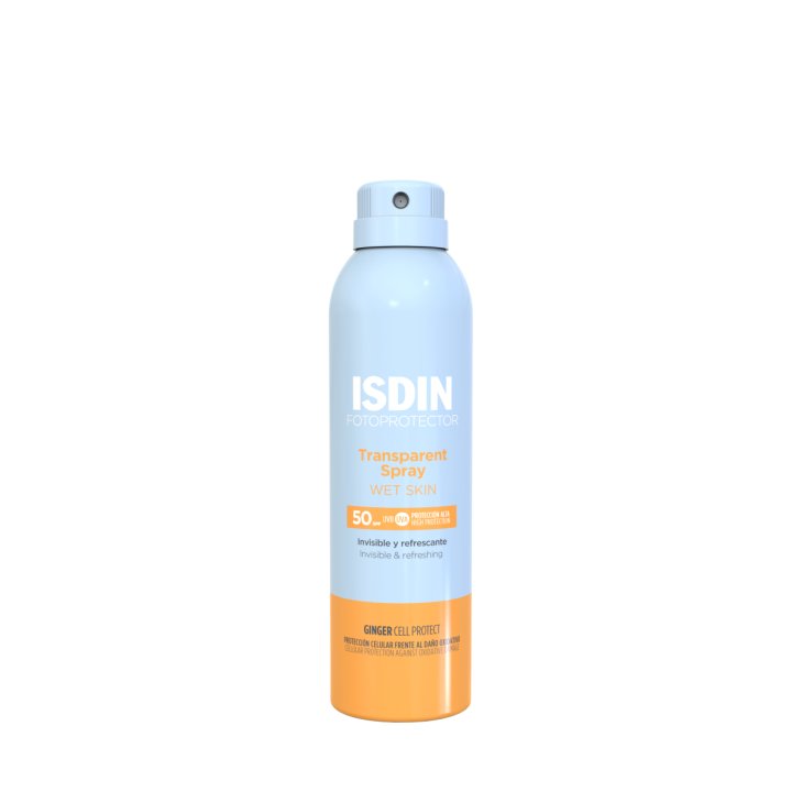 Isdin Fotoprotector Trasparent Spray Wet Skin SPF50+ - Protezione solare corpo efficace su pelle bagnata - 250 ml