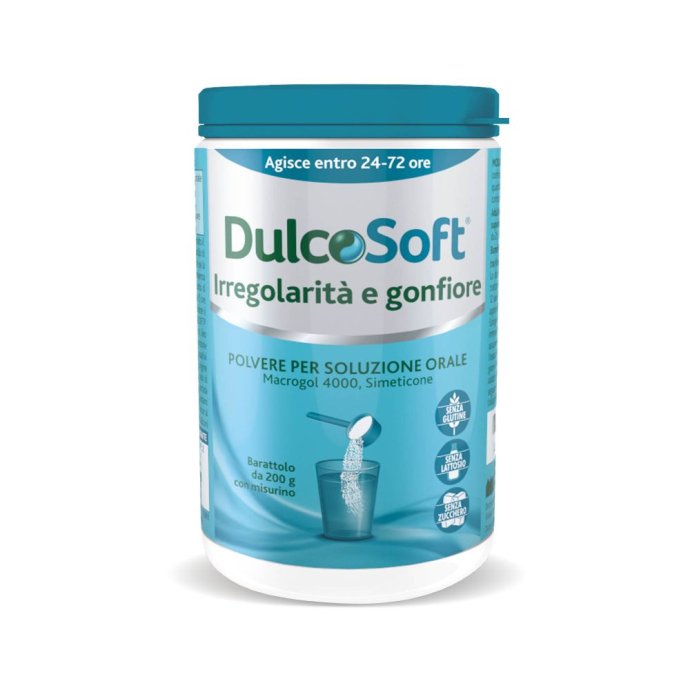 Dulcosoft Irregolarità e gonfiore - Lassativo a base di Macrogol e Simeticone per stitichezza e pancia gonfia - 200 g Dulcosoft Irregolarità e gonfiore - Lassativo a base di Macrogol e Simeticone per stitichezza e pancia gonfia - 200 g