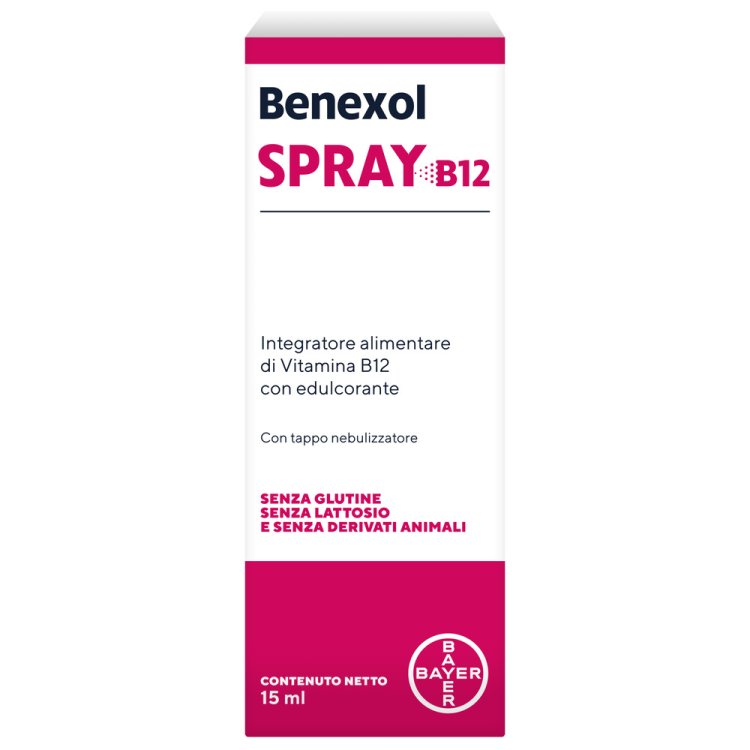 Benexol Spray B12 - Integratore alimentare a base di Vitamina B12 - 15 ml