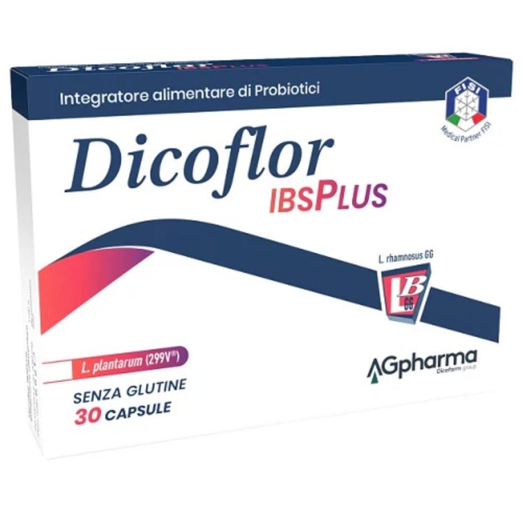 Dicoflor IBS Plus - Integratore alimentare a base di probiotici - 30 capsule