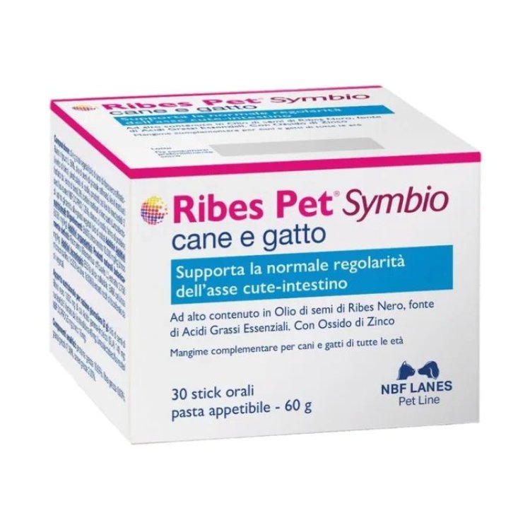Ribes Pet Symbio Pasta per Cani e Gatti Supporto Intestinale 30 Bustine