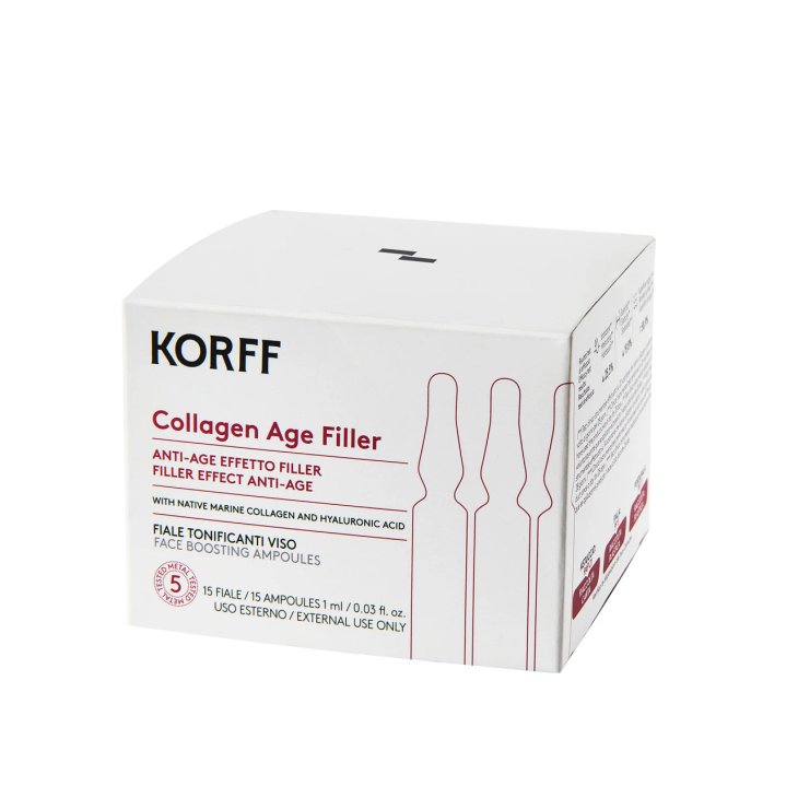 Korff Collagen Age Filler Fiale Tonificanti 15 giorni - Trattamento antietà effetto filler - 15 fiale