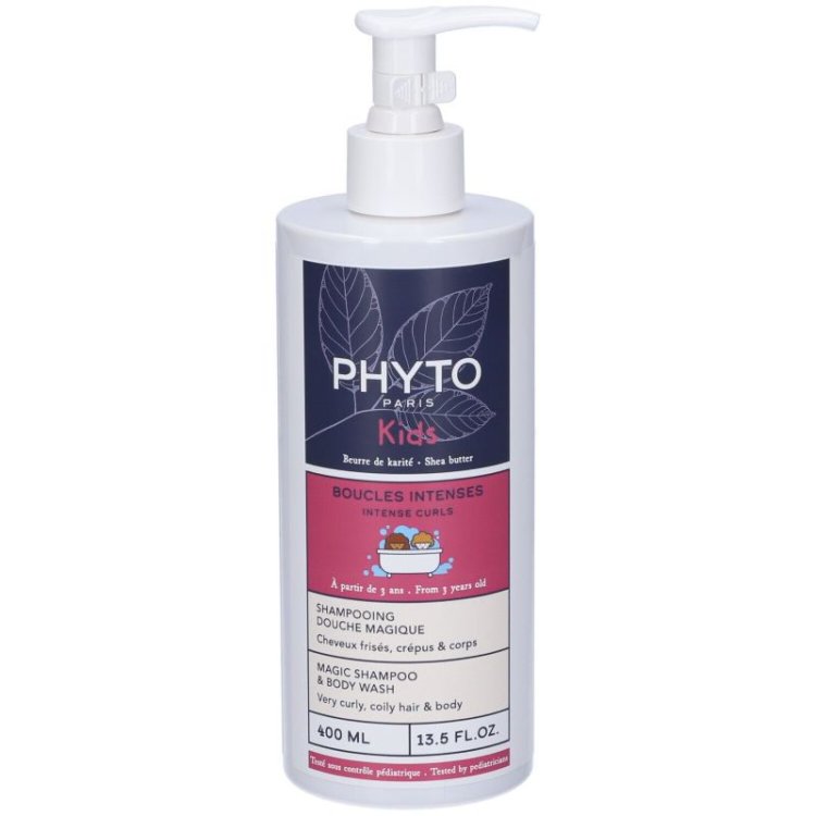 Phyto Kids Shampoo Doccia Magico - Detergente delicato per corpo e capelli molto ricci - 400 ml