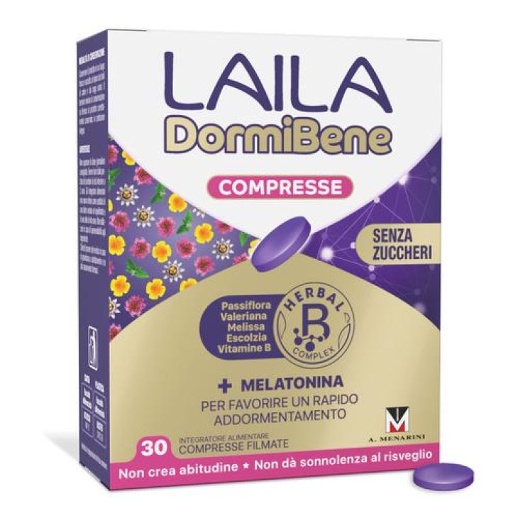 Laila DormiBene - Integratore per favorire un rapido addormentamento - 30 compresse Laila DormiBene - Integratore per favorire un rapido addormentamento - 30 compresse