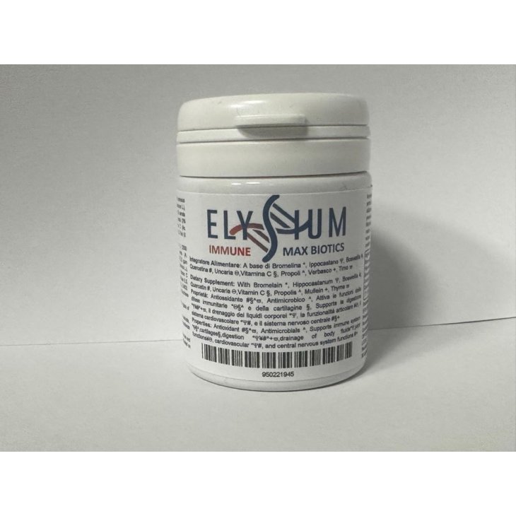 Elysium Immune Max Biotics - Integratore alimentare antinfiammatorio e immunostimolante - 30 capsule Elysium Immune Max Biotics - Integratore alimentare antinfiammatorio e immunostimolante - 30 capsule