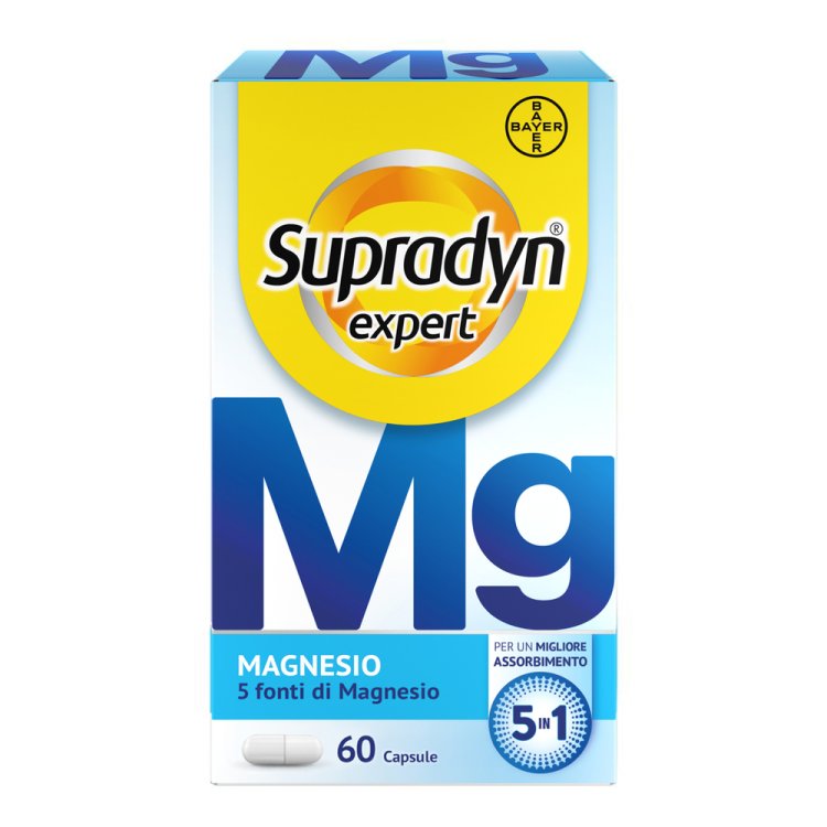 Supradyn Expert Magnesio - Integratore di Magnesio per stanchezza e affaticamento - 60 capsule