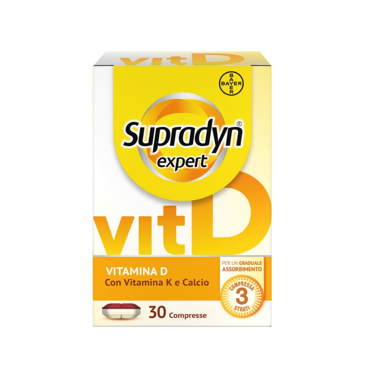 Supradyn Expert Vitamina D - Integratore per il benessere delle ossa - 30 compresse