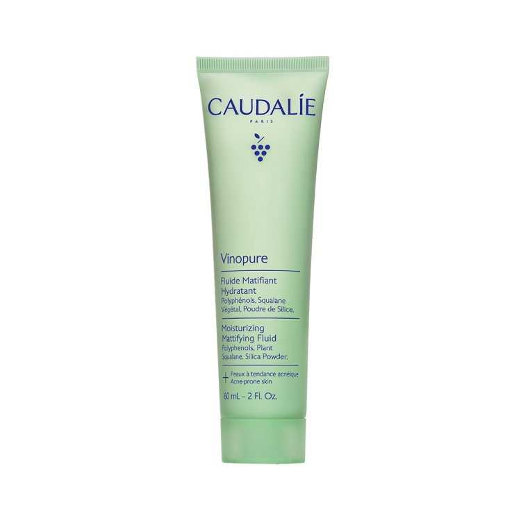 Caudalie Vinopure Fluido Idratante Effetto Mat - Adatto per pelle mista o con imperfezioni - 60 ml - Novità 2025