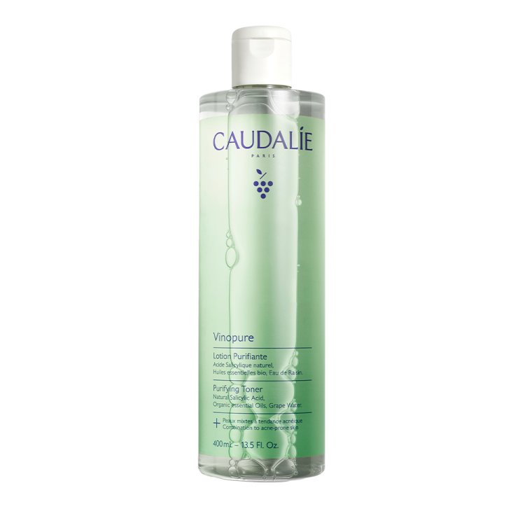 Caudalie Vinopure Lozione Purificante - Adatta per pelle mista e con imperfezioni - 400 ml - Nuovo packaging
