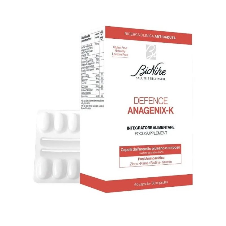 Defence Anagenix K - Integratore per capelli più sani e corposi - 60 capsule