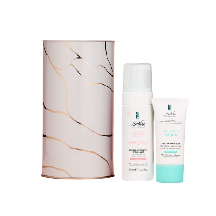BioNike Cofanetto di Natale 2025 Beauty Essentials - Mousse detergente 150 ml + Crema idratante ricca 50 ml