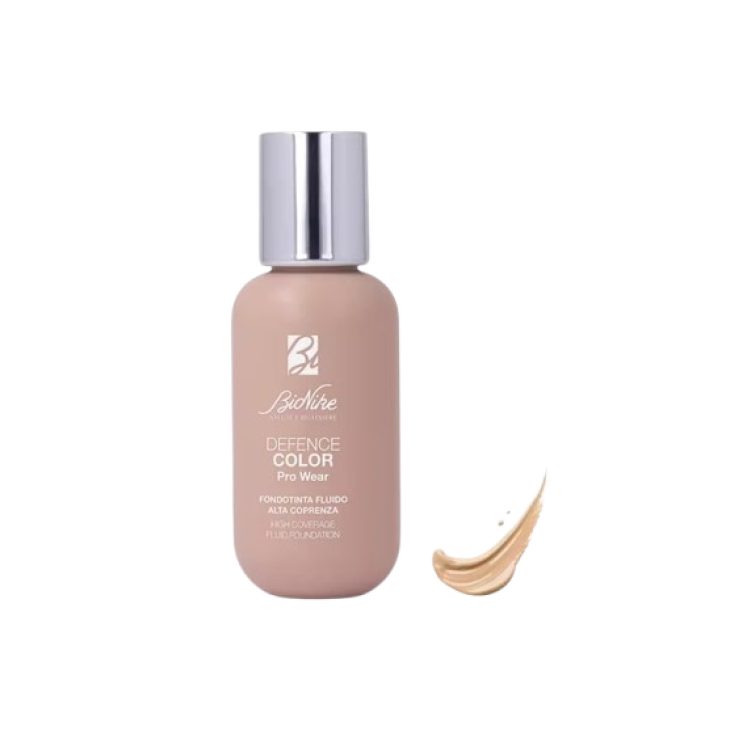 Bionike Defence Color Pro Wear Fondotinta Fluido 02 - Fondotinta viso e corpo ad alta coprenza - Colore cream - 50 ml