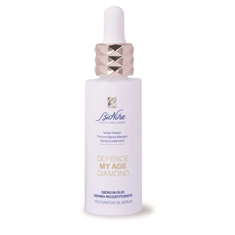 Bionike Defence My Age Diamond Siero in Olio Dermo-Ricostituente - Siero viso nutriente antietà per pelle matura - 30 ml