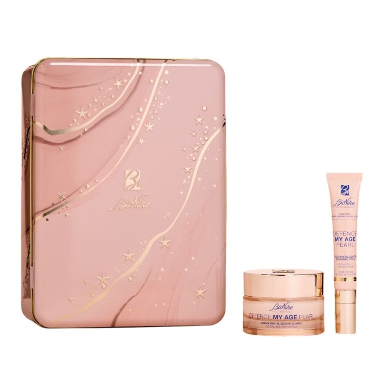 Bionike Cofanetto di Natale 2025 Defence My Age Pearl - Siero contorno occhi rivitalizzante 15 ml + crema giorno rivitalizzante 50 ml