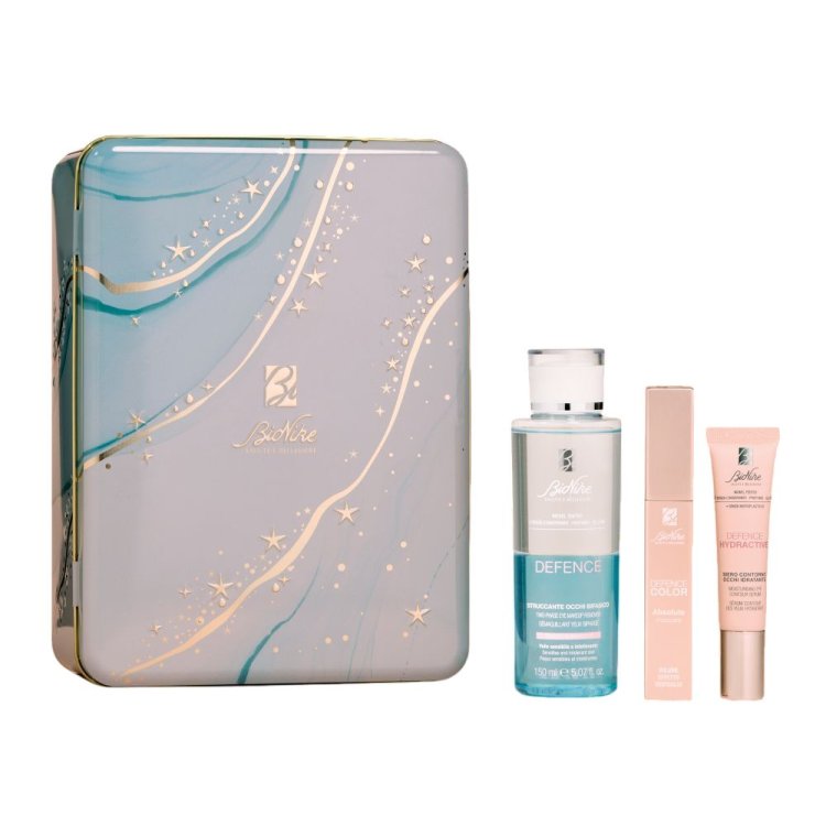 Bionike Cofanetto di Natale 2025 Eyes Essential - Struccante occhi bifasico 150 ml + Siero contorno occhi 15 ml + Mascara Absolute 