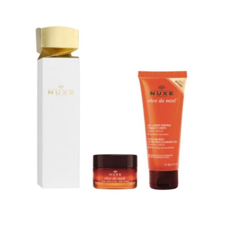 Nuxe Cofanetto Natale 2025 Cracker Reve de Miel - Gel Lavante Viso e Corpo 100 ml + Balsamo labbra al miele 15 g Nuxe Cofanetto Natale 2025 Cracker Reve de Miel - Gel Lavante Viso e Corpo 100 ml + Balsamo labbra al miele 15 g
