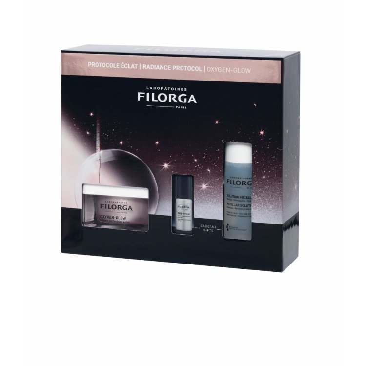 Filorga Cofanetto di Natale 2025 Oxygen Glow - Crema viso uniformante 50 ml + NCEF Revitalize siero 5 ml + soluzione micellare 50 ml Filorga Cofanetto di Natale 2025 Oxygen Glow - Crema viso uniformante 50 ml + NCEF Revitalize siero 5 ml + soluzione micellare 50 ml