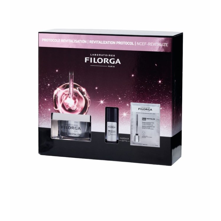 Filorga Cofanetto di Natale 2025 Ncef-Revitalize - Crema 50 ml + siero 5 ml + Sheet mask