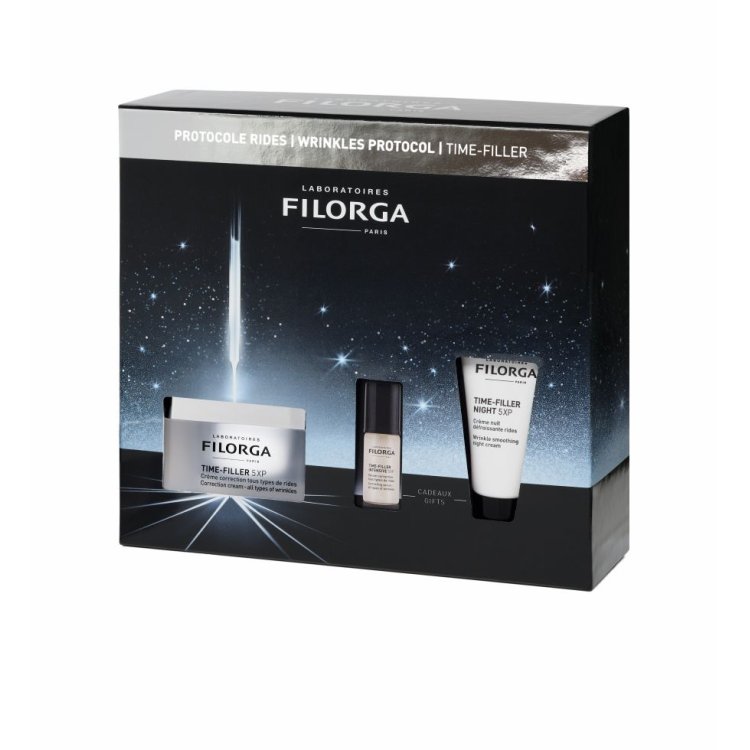 Filorga Cofanetto di Natale 2025 Time Filler 5XP - Time Filler 5XP Crema 50 ml + Time Filler Intensive 5XP  5 ml + Time Filler Night 5 XP 15 ml