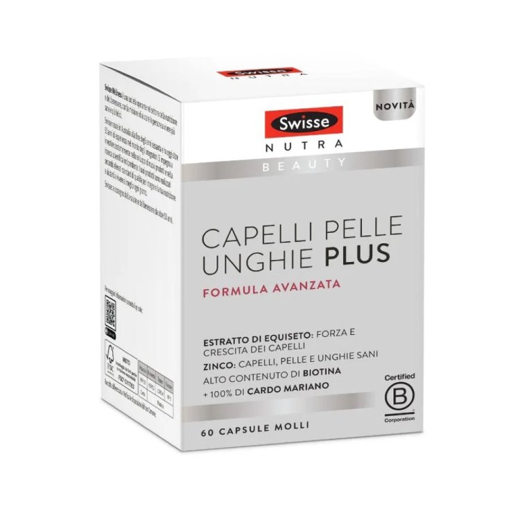 Swisse Capelli Pelle Unghie Plus - Integratore per capelli sani e forti - 60 capsule Swisse Capelli Pelle Unghie Plus - Integratore per capelli sani e forti - 60 capsule