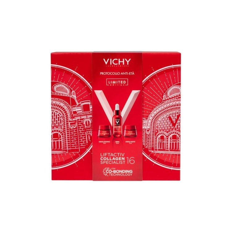 Vichy Cofanetto di Natale 2025 Liftactiv Collagen Specialist 16 - Siero 30 ml + Crema giorno 15 ml + Crema Notte 15 ml Vichy Cofanetto di Natale 2025 Liftactiv Collagen Specialist 16 - Siero 30 ml + Crema giorno 15 ml + Crema Notte 15 ml