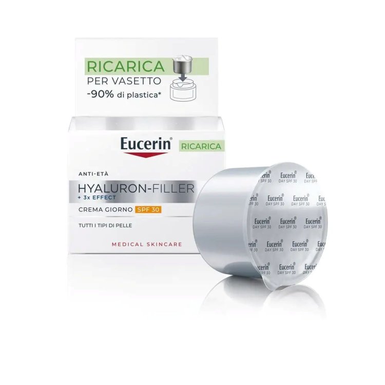 Eucerin Hyaluron-Filler Ricarica Crema Viso Giorno SPF30 Antirughe Idratante 50ml