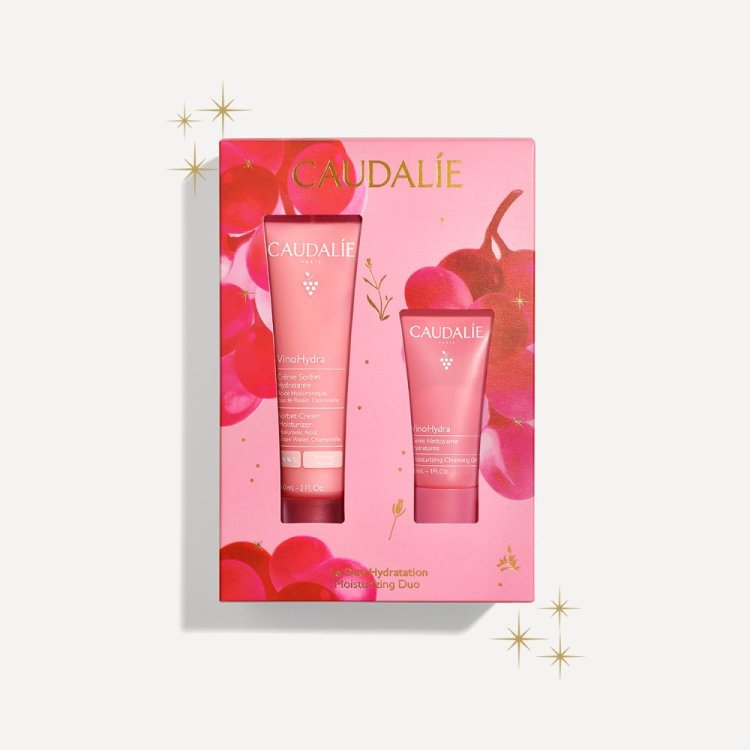 Caudalie Cofanetto di Natale 2025 Vinohydra Duo Idratazione - Crema sorbetto viso 60 ml + Gel detergente idratante 30 ml Caudalie Cofanetto di Natale 2025 Vinohydra Duo Idratazione - Crema sorbetto viso 60 ml + Gel detergente idratante 30 ml