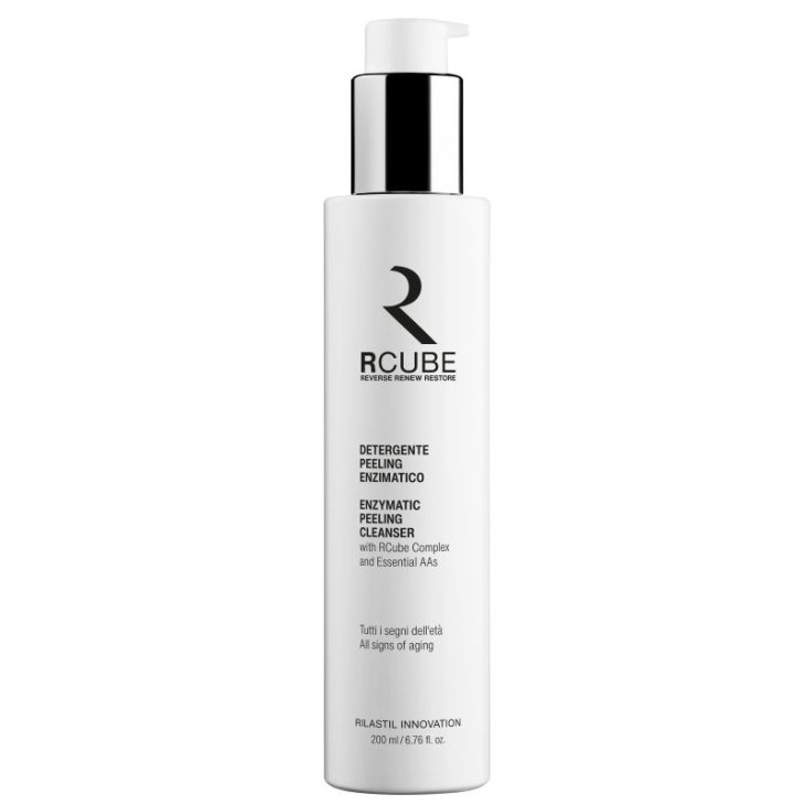 Rilastil RCube Detergente Peeling Enzimatico - Detergente viso esfoliante e illuminante - 200 ml Rilastil RCube Detergente Peeling Enzimatico - Detergente viso esfoliante e illuminante - 200 ml