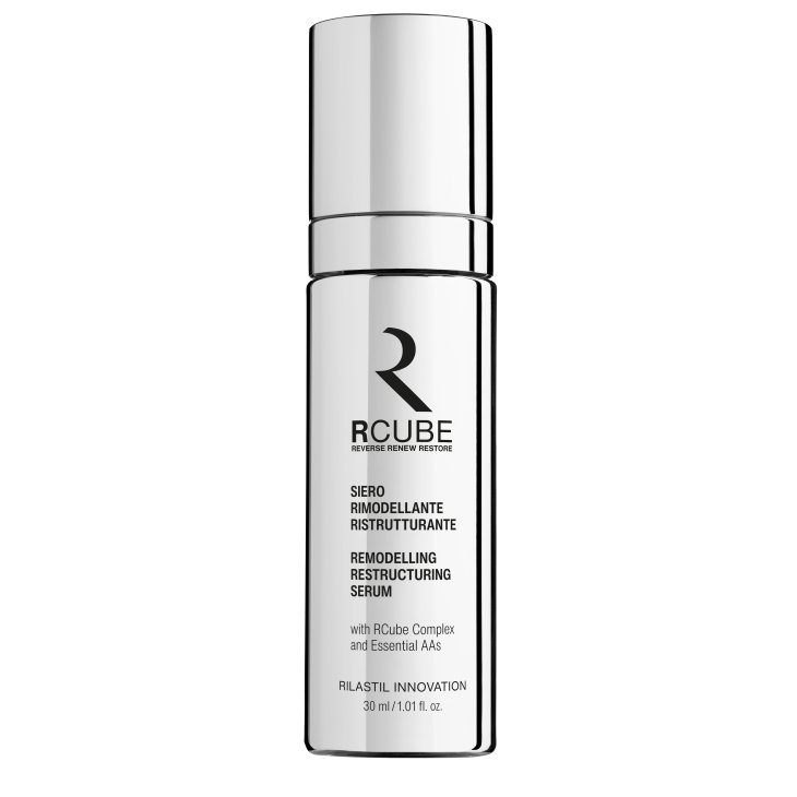 Rilastil RCube Siero Rimodellante Ristrutturante - Siero viso antirughe ed antietà - 30 ml