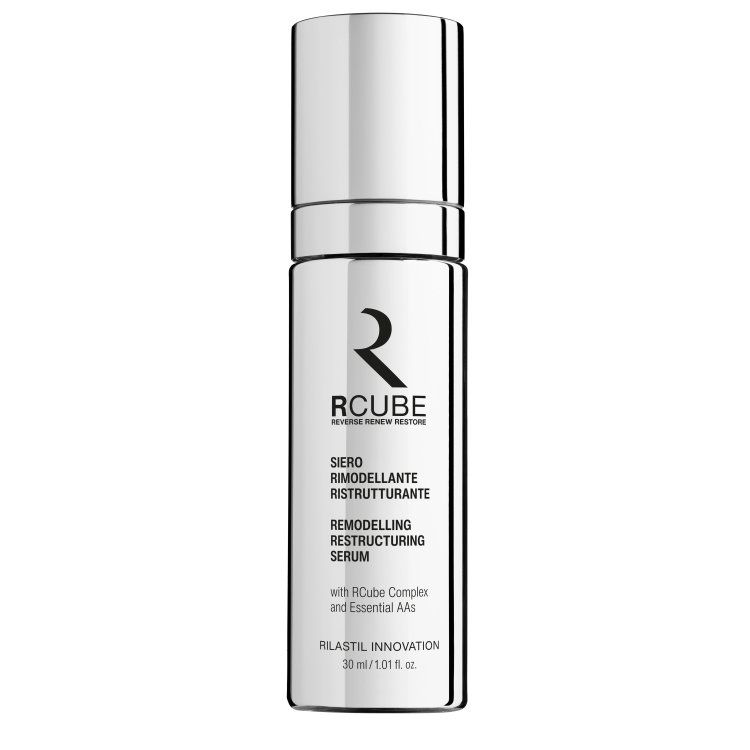 Rilastil RCube Siero Rimodellante Ristrutturante - Siero viso antirughe ed antietà - 30 ml