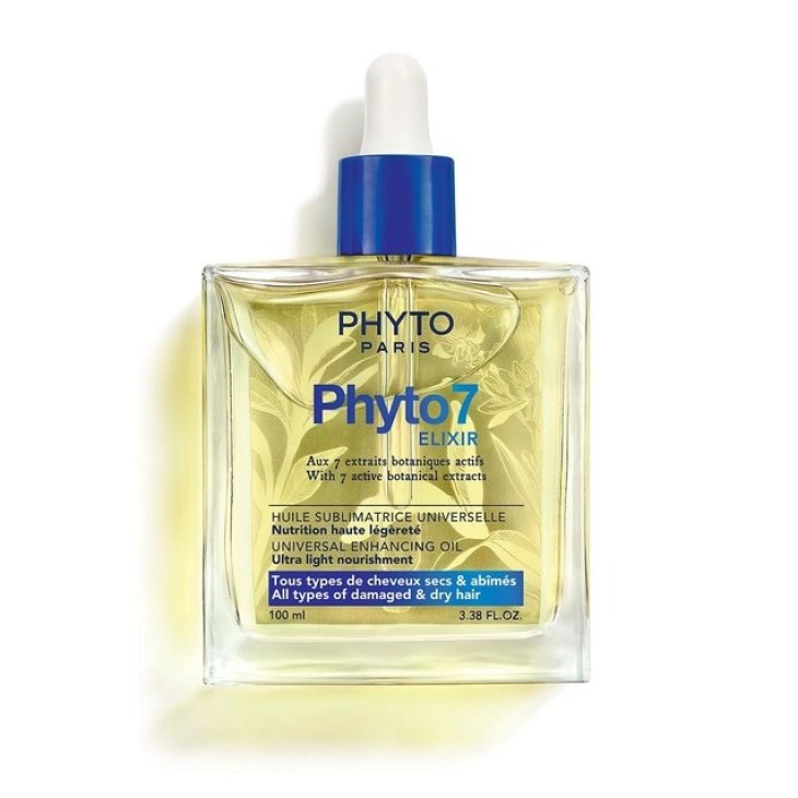 Phyto 7 Elixir Olio Sublimante Universale - Olio nutriente per capelli danneggiati e secchi - 100 ml