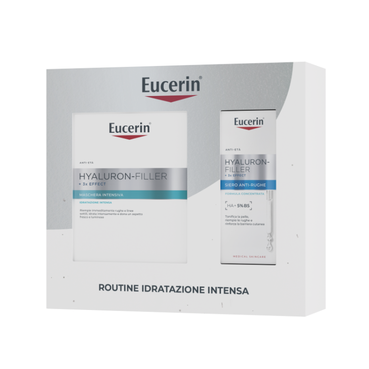 Eucerin Cofanetto di Natale 2025 Siero - Hyaluron Filler Siero 30 ml + maschera intensiva Eucerin Cofanetto di Natale 2025 Siero - Hyaluron Filler Siero 30 ml + maschera intensiva