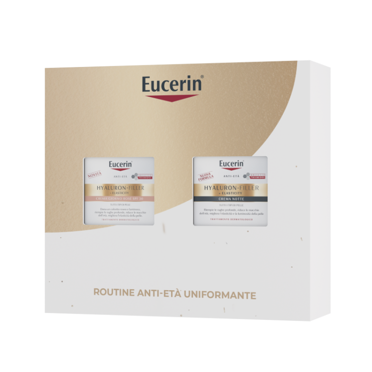 Eucerin Cofanetto di Natale 2025 Hyaluron Filler Elasticity Rosé - Crema viso da giorno SPF30 50 ml + Crema notte 50 ml Eucerin Cofanetto di Natale 2025 Hyaluron Filler Elasticity Rosé - Crema viso da giorno SPF30 50 ml + Crema notte 50 ml