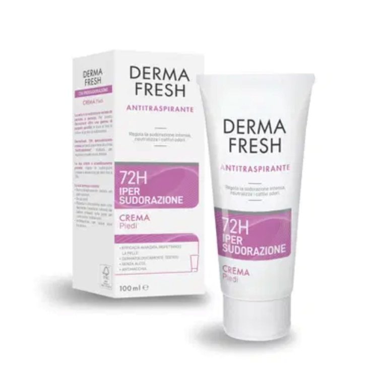 Dermafresh Deo 72h Crema Ipersudorazione Piedi - Per sudorazione intensa dei piedi - 100 ml