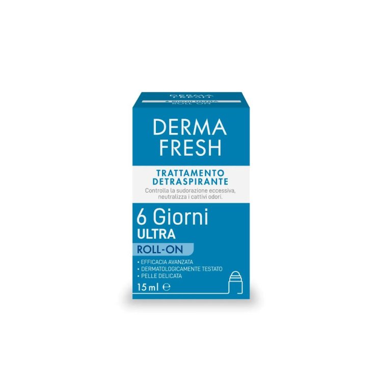 Dermafresh Deodorante 6 Giorni Roll On - Trattamento detraspirante per sudorazione eccessiva - 15 ml Dermafresh Deodorante 6 Giorni Roll On - Trattamento detraspirante per sudorazione eccessiva - 15 ml