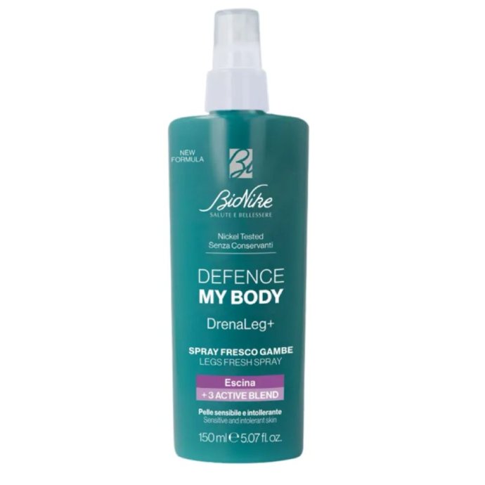Bionike Defence My Body Drenaleg+ Spray Defaticante Gambe - Per alleviare la sensazione di gambe stanche e pesanti - 150 ml Bionike Defence My Body Drenaleg+ Spray Defaticante Gambe - Per alleviare la sensazione di gambe stanche e pesanti - 150 ml