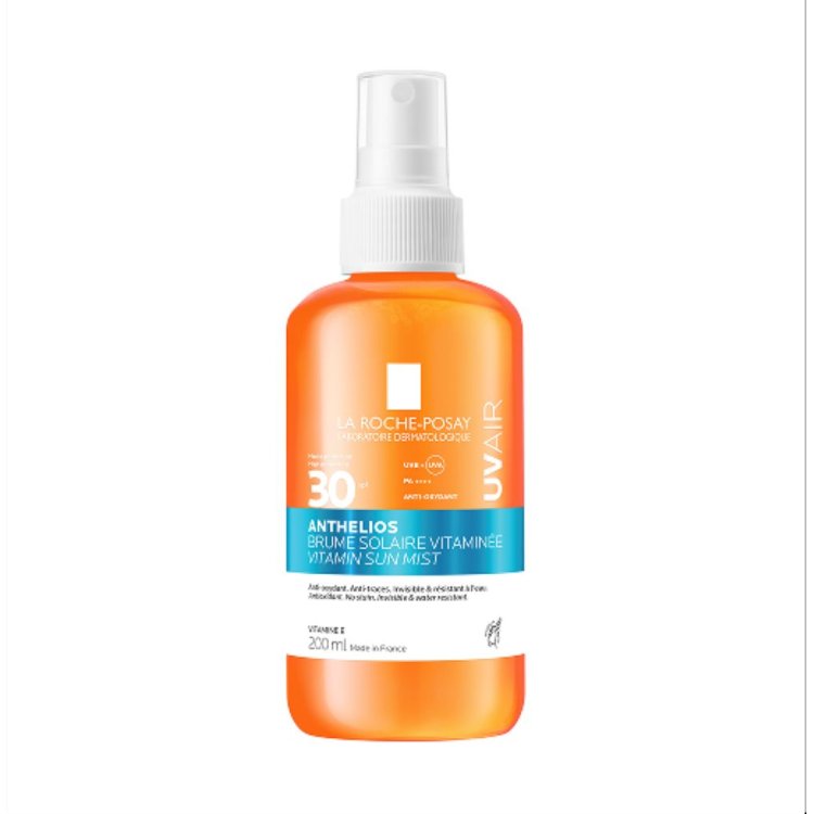 Anthelios Uvair Vitamin Sun Mist SPF30 - Protezione solare illuminante per viso e corpo - 200 ml 